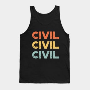 Civil Vintage Retro (Sunset) Tank Top